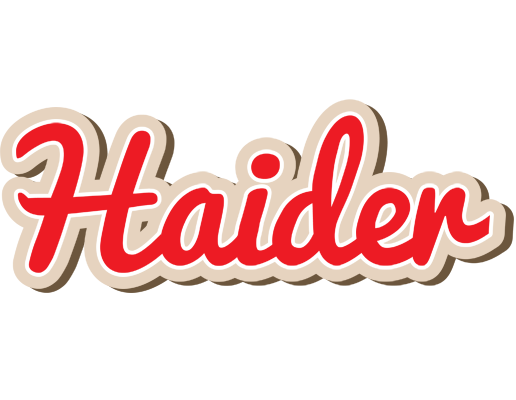 Haider chocolate logo