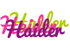 Haider flowers logo