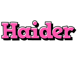 Haider girlish logo