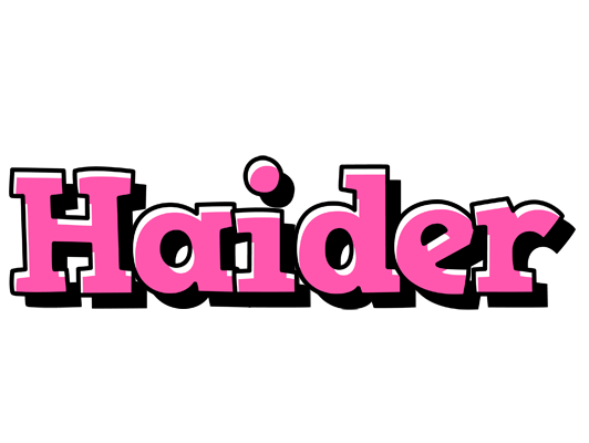 Haider girlish logo