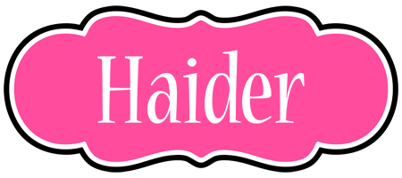 Haider invitation logo