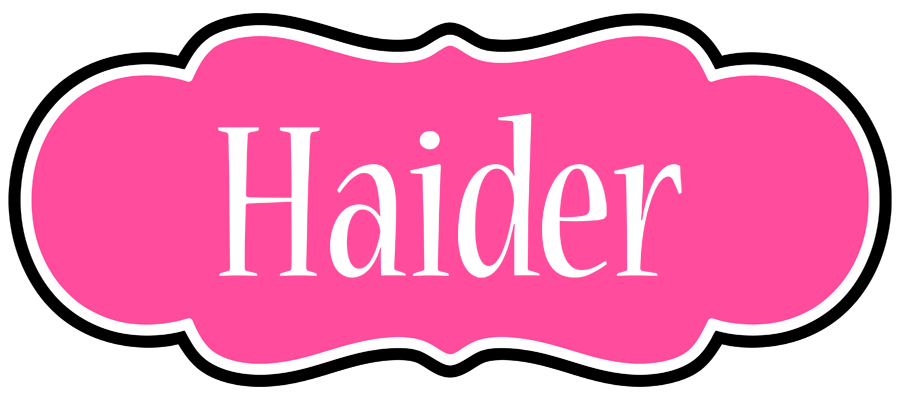 Haider invitation logo