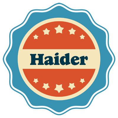 Haider labels logo
