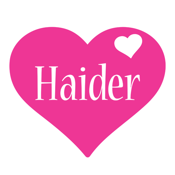 Haider love-heart logo