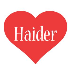 Haider love logo