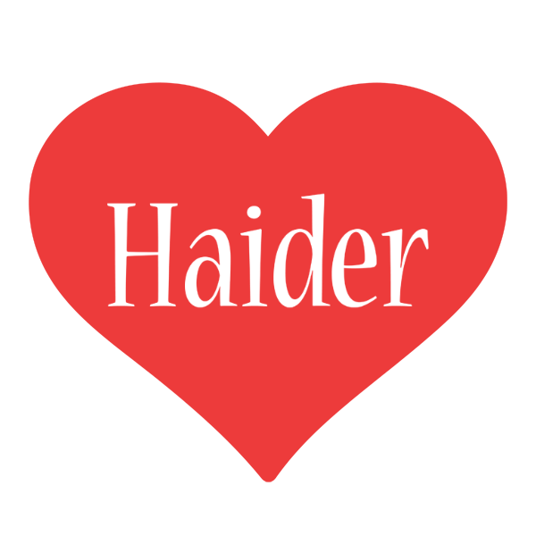 Haider love logo
