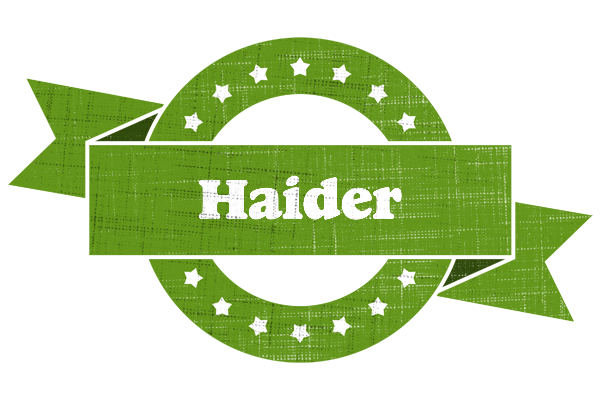 Haider natural logo