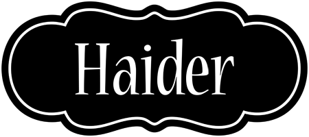 Haider welcome logo