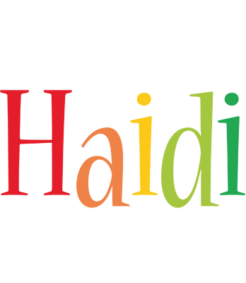 Haidi birthday logo
