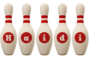 Haidi bowling-pin logo