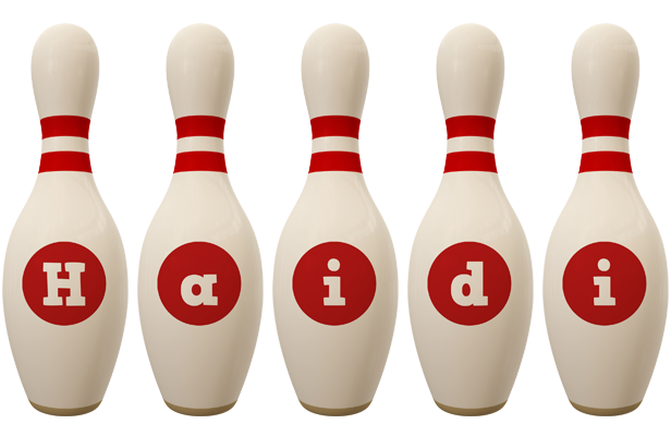 Haidi bowling-pin logo