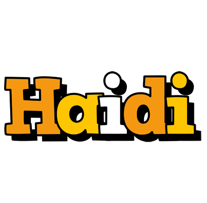 Haidi cartoon logo