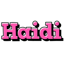 Haidi girlish logo