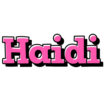 Haidi girlish logo