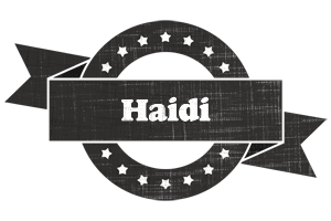 Haidi grunge logo