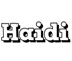 Haidi snowing logo