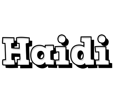 Haidi snowing logo