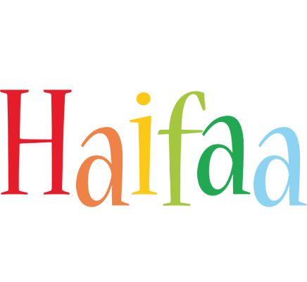 Haifaa birthday logo