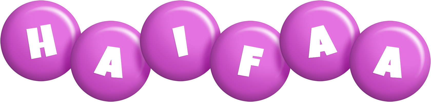Haifaa candy-purple logo
