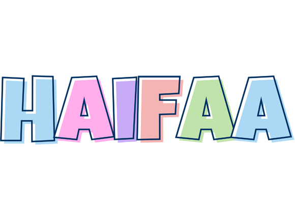 Haifaa pastel logo