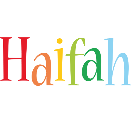 Haifah birthday logo