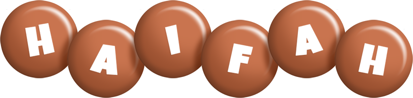 Haifah candy-brown logo