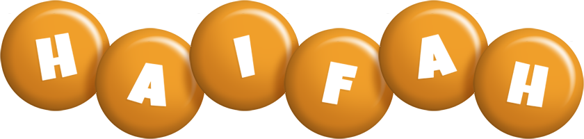 Haifah candy-orange logo
