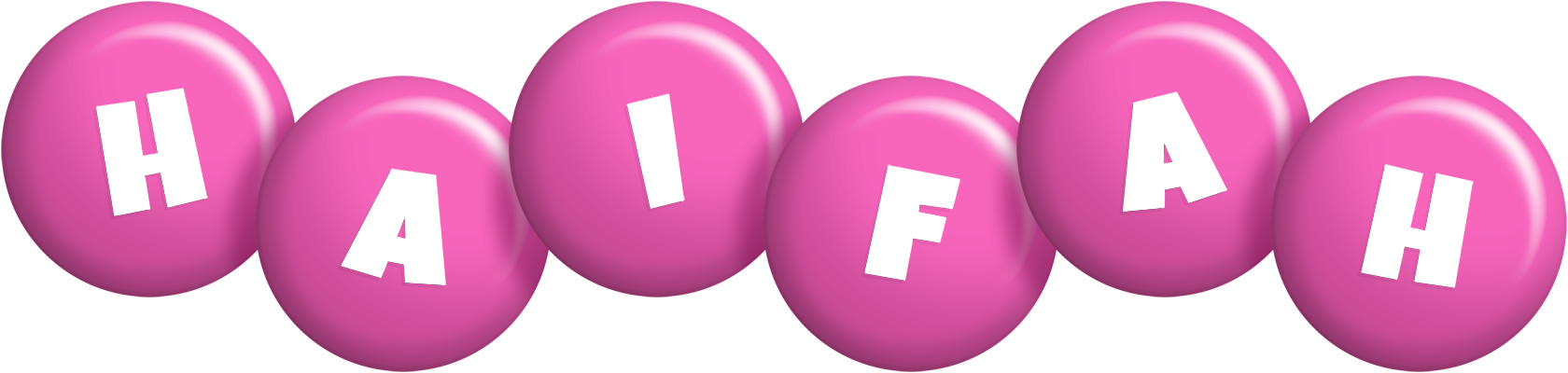 Haifah candy-pink logo