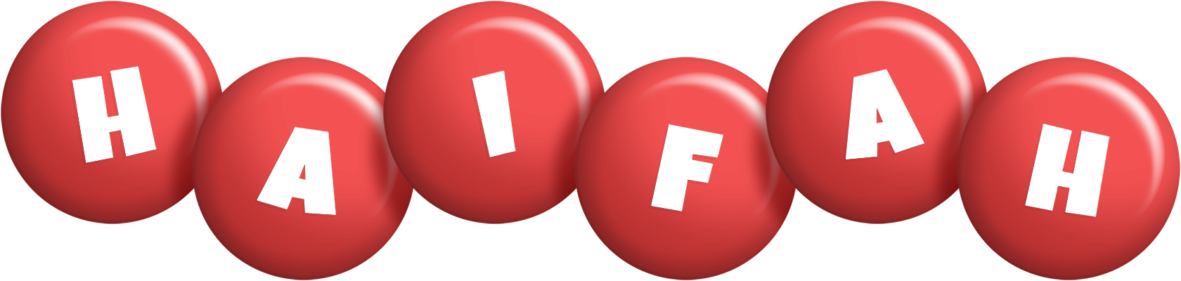 Haifah candy-red logo