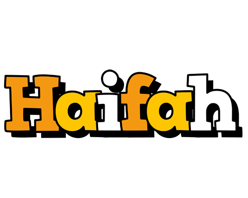 Haifah cartoon logo