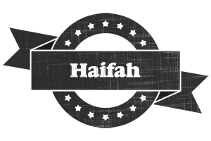 Haifah grunge logo