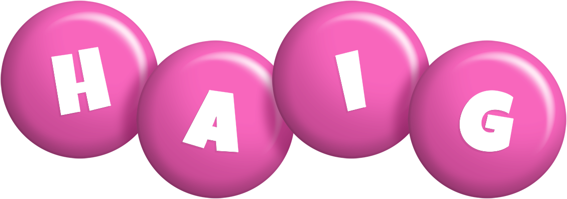 Haig candy-pink logo