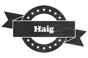 Haig grunge logo