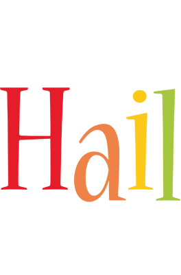Hail birthday logo