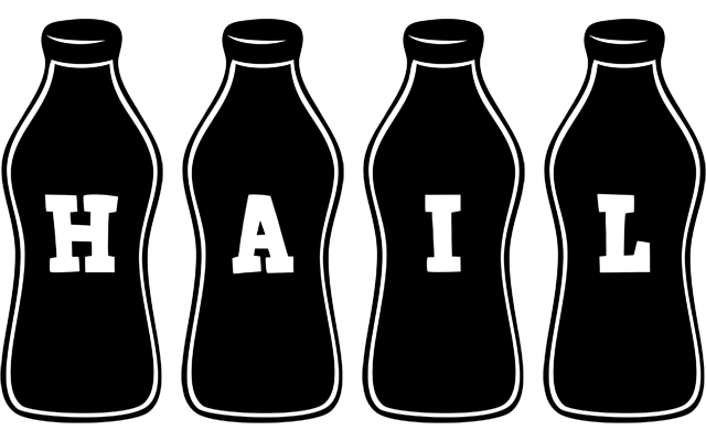 Hail bottle logo