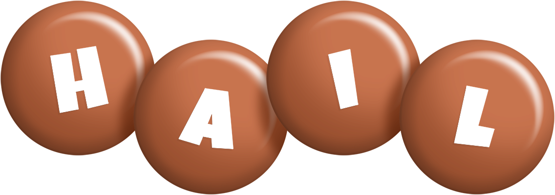 Hail candy-brown logo