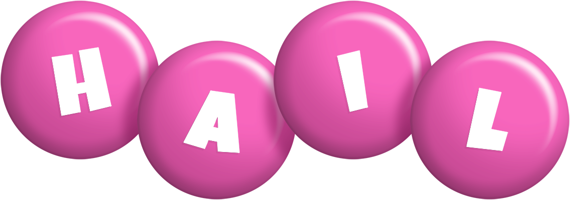 Hail candy-pink logo
