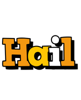 Hail cartoon logo