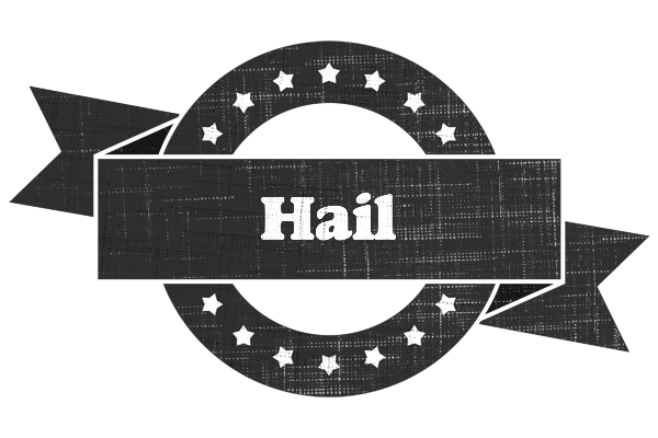 Hail grunge logo