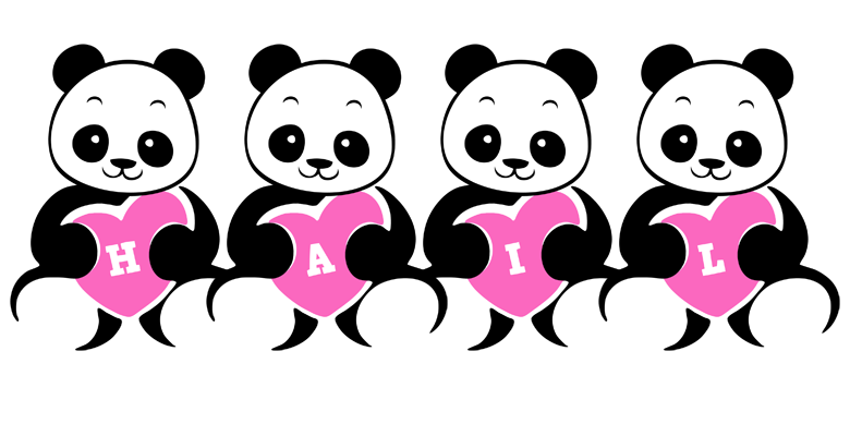 Hail love-panda logo