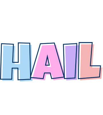 Hail pastel logo