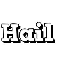 Hail snowing logo