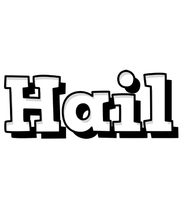 Hail snowing logo