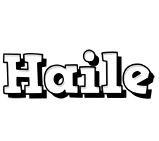 Haile snowing logo