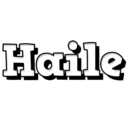 Haile snowing logo