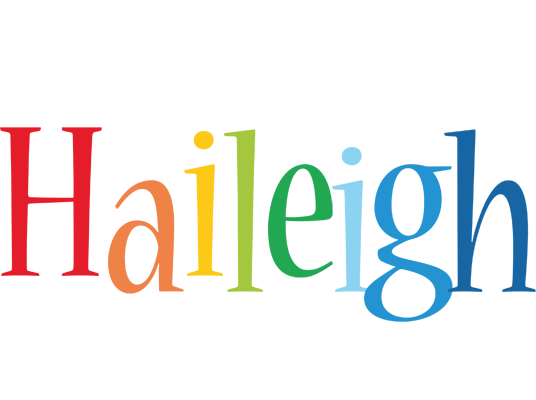 Haileigh birthday logo