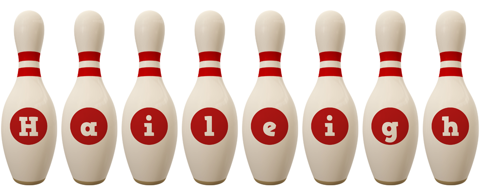 Haileigh bowling-pin logo