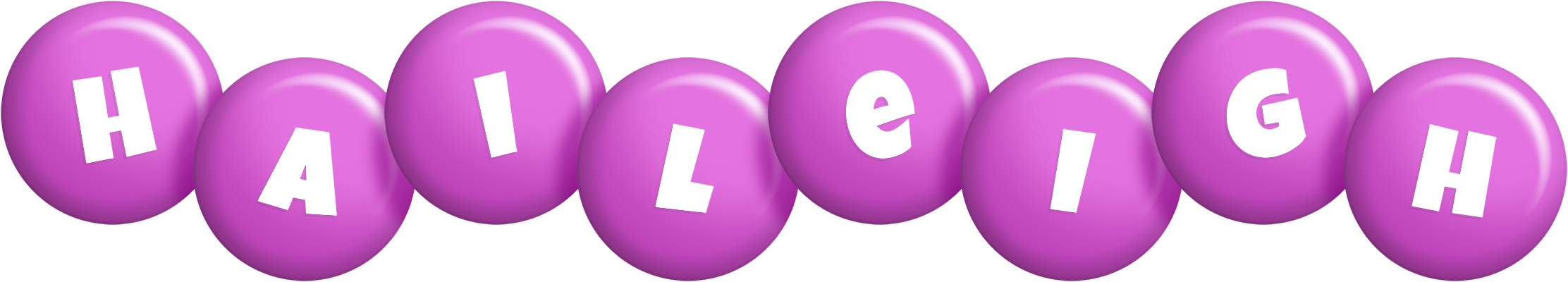 Haileigh candy-purple logo