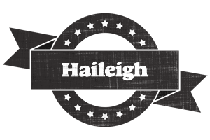 Haileigh grunge logo