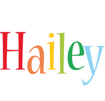 Hailey birthday logo